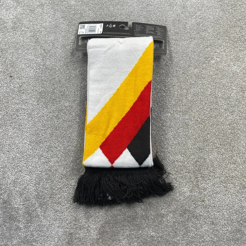 Adidas DFB Germany Soccer Scarf White Black Red Gold Fan Gear KC6688